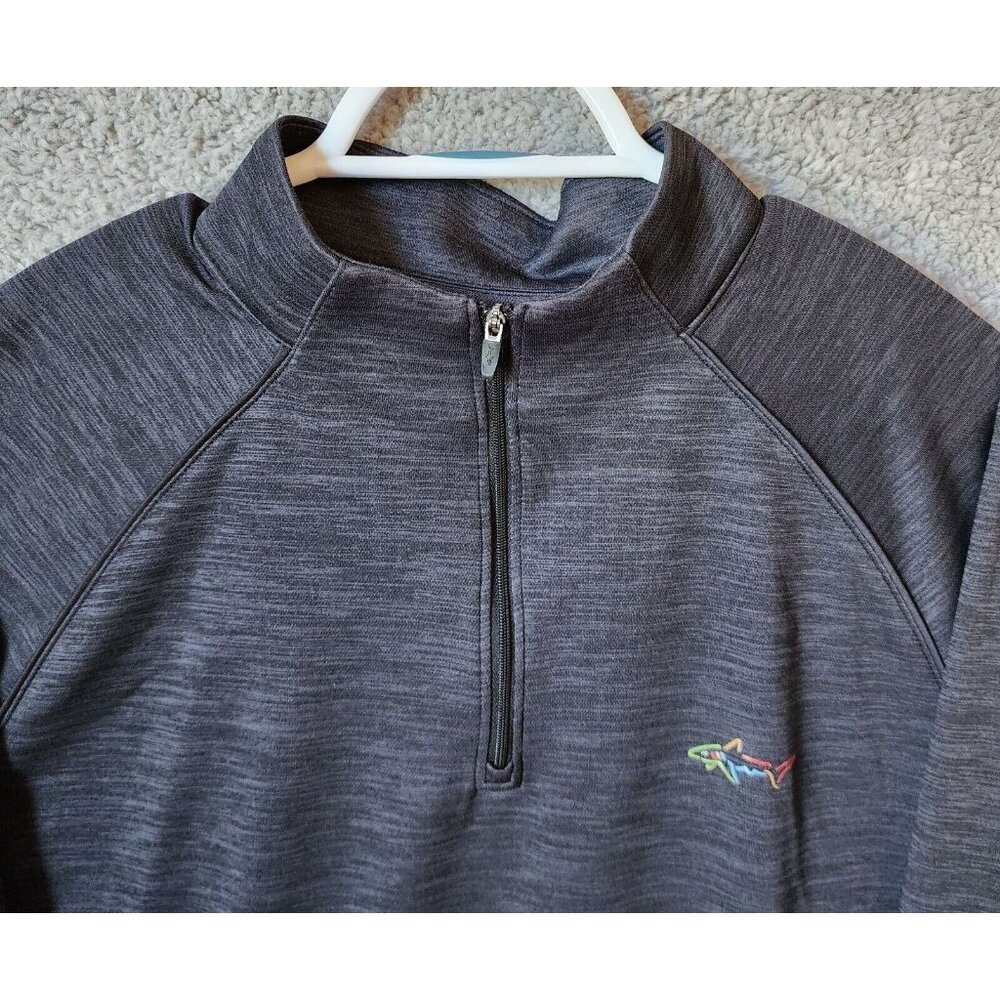 Lot of 2 Greg Norman Play Dry Golf Heather Quarter Zip Pullover Size L Polyester - Picture 13 of 16